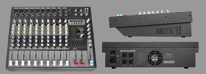 PROFESSIONAL 12 CHANNEL MIXING DESK & AMPLIFIER